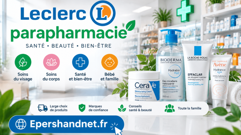 Leclerc Parapharmacie : guide complet des produits santé et bien-être
