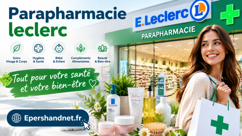 Parapharmacie Leclerc : guide complet des produits santé et bien-être